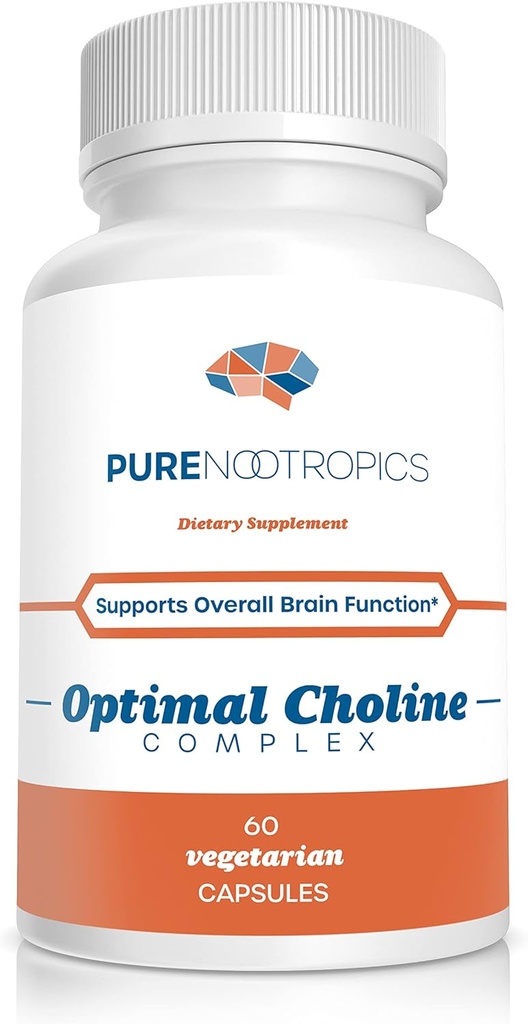 純粋なnootropics - 最適コリンコンプレックス - アルファGPC / CDPシチコリンブレンド - 300mg   認知サポート | 脳と筋肉のサポート