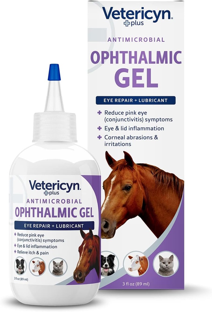 Vetericyn Plus Ophthalmic Eye Gel for Horses   ホースアイ トリートメント   ホースアイ トリートメント   ホースアイ トリートメント 3オンス