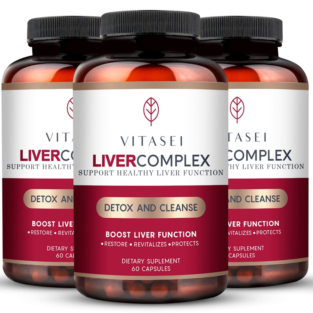 VITASEIのレバーの清潔なDetox及び修理、肝臓のコンプレックスW/Milkのこのtleのエキス、Garcinia、C3のサポート草の補足、女性及び人のためのDetoxの方式、60のカプセル(パッキング3)