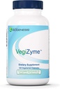 Nutra BioGenesis VegiZyme - 女性と男性のための消化酵素, 消化と栄養素のサポート, ベジタリアンとビーガン-消化の健康と快適のためのサプリメント - 120 カプセル