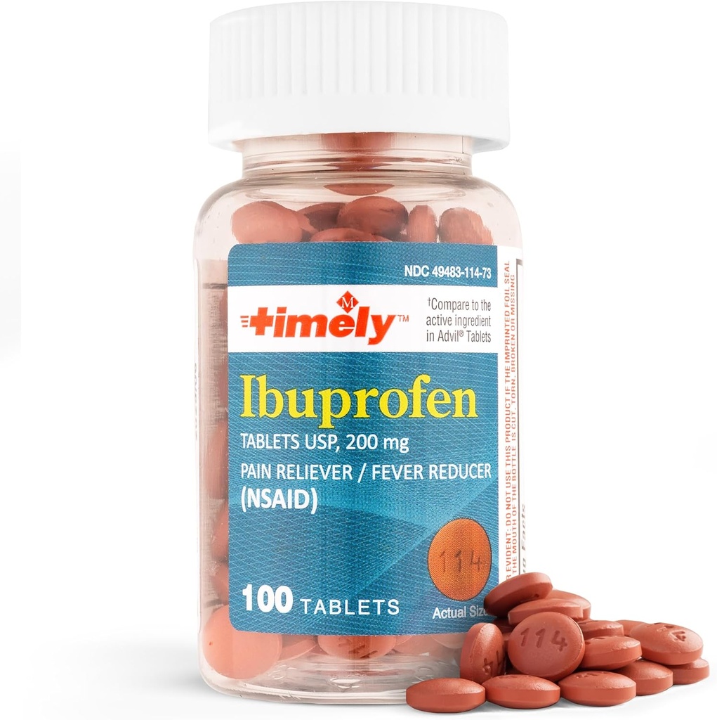 株式会社タイムキャップ LABS 時機を得たIbuprofen 200mg 100のタブレット- (NSAID)頭痛のための痛みの軽減の丸薬、歯の痛み、筋肉痛、関節炎の苦痛、ボディ痛み