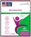 Resveratrol パッチをシャインするためにライブ - 健康老化とウェルネスのための Transdermal Topical プラントベースの抗酸化剤サポート - 30 女性と男性のためのパッチ - 米国製