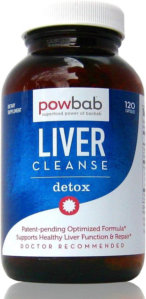 powbab のレバーは Detox を洗浄します。 #1 の特許を取られた最大限に活用された修理方式。 有機バオバブ、ビートルートパウダー、ゴジと肝臓のMdフォーカス研究。ミルクアザミのシリマリン&タンポ(120カプセル)をビート
