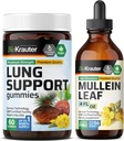 BIO KRAUTER Lung サポート 60 グミー & Mullein Tincture 4 Fl. Oz.