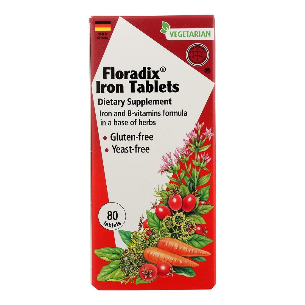 FLORAの鉄のFloradix、80 CT