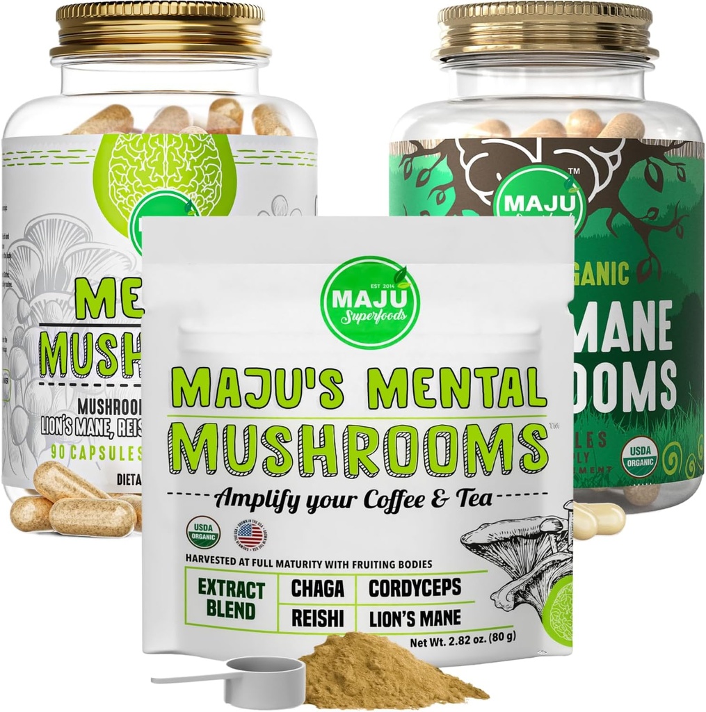 Maju Superfoods Mental Mushrooms Bundle