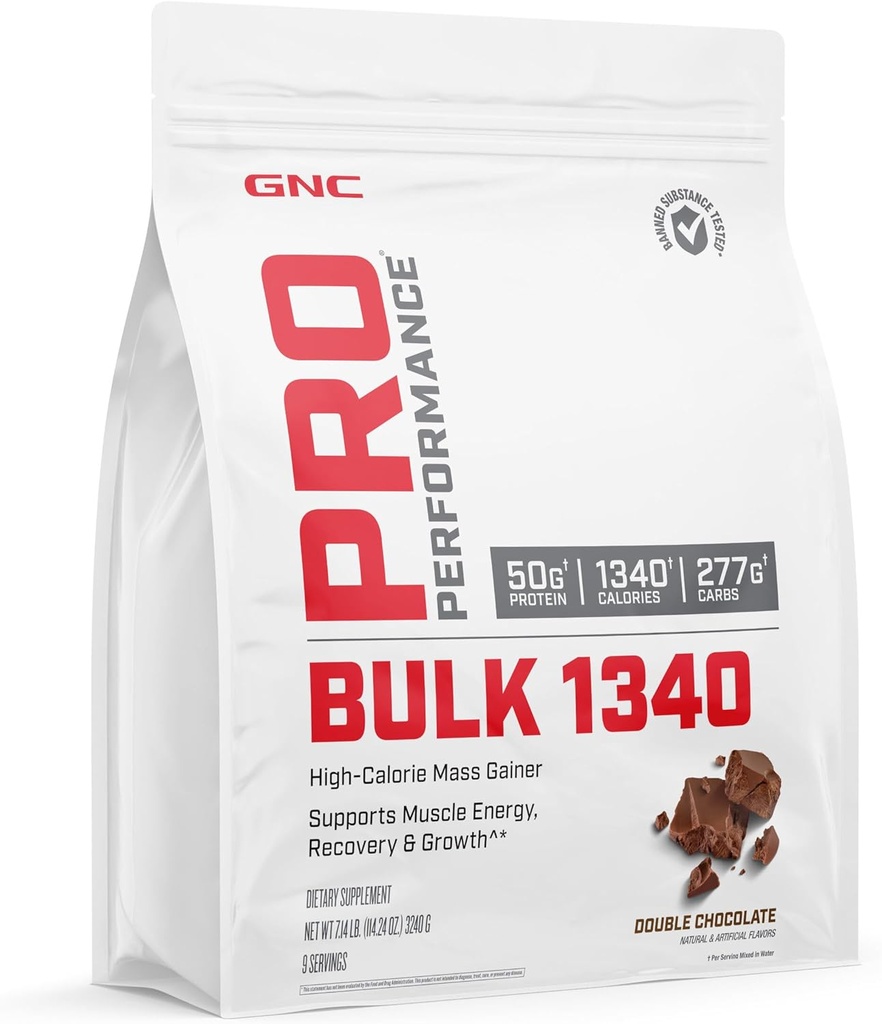 GNCのプロ パフォーマンスのバルク1340の固有蛋白質の粉、50gのグルテンフリー、Whey、クレアチン、BCAAの3rd党はテストしましたり、筋肉回復及び成長、微量栄養素、二重チョコレート、9のサービングを増強します
