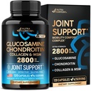 グルコサミンコンドロイチン MSM コラーゲン | FSA HSA 適格 | 共同サポートサプリメント 2800 mg | アメリカ製 | FSA 公認商品アイテム | 柔軟性栄養ビタミン | 男性・女性用 120 カプセル