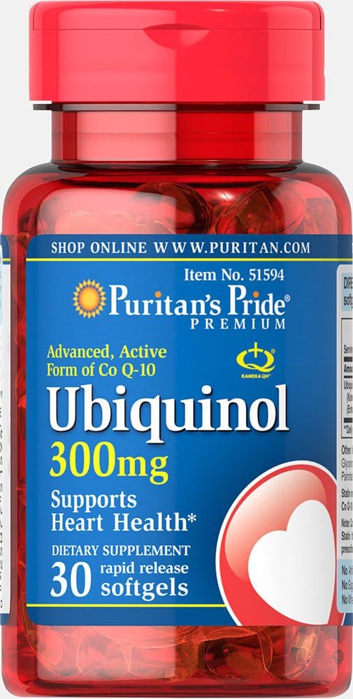 Puritan's Pride Ubiquinol 300 mg Softgels, 30 カウント