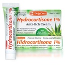 De La Cruz 1% Hydrocortisoneクリーム - 最大強度 - アロエベラと乾燥肌、赤み、皮膚炎、Eczemaと発疹のための保湿剤 - 1 OZ(28g)