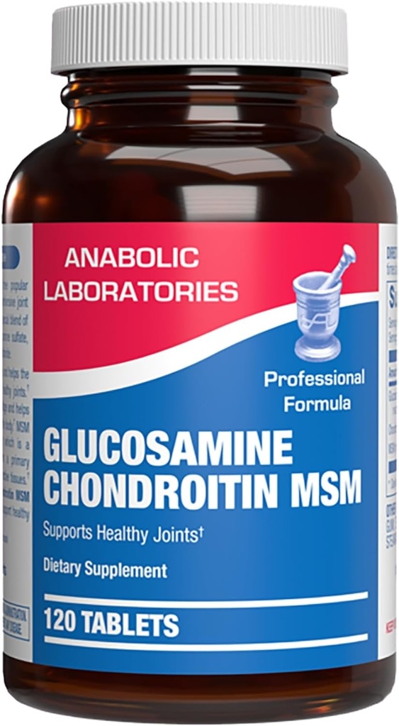 High Absorption Glucosamine Chondroitin MSM - Clinical Formula Bone Joint Tendon and Ligament Supplement with MSM Glucosamine Chondroitin - Non-GMO Gluten Free & Made in The USA - 120 Servings