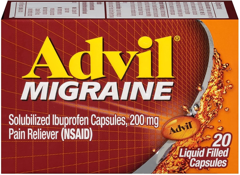Advil 200のmgの液体はカプセル20のeaを満たしました
