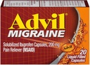 Advil 200のmgの液体はカプセル20のeaを満たしました