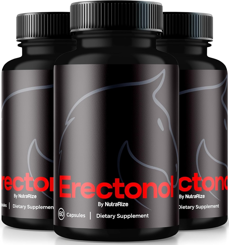 (3 Pack) Erectonol Capsules for Men, Erectonol Male Dietary Supplement, Daily Formula for Men's Wellness and Peak Performance, Advanced Formula Pills for an Active Lifestyle, Reviews (180 Capsules)
