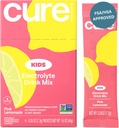 Cure Hydration Kids Electrolyte Drink Mix | Plant-Based Pediatrician Formulated Rehydration | No Added Sugar, FSA-HSA, Non-GMO, Gluten-Free, No Artificial Flavors | Box of 6 Packets - Pink Lemonade