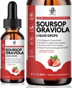 iMATCHME Soursop Graviolaの液体の低下、Soursopのビターの液体、自然なSoursopの葉及び全体的なウェルネス、砂糖/カフェイン/グルテンフリー、いちごの味、2 Fl Ozのためのフルーツの複合体