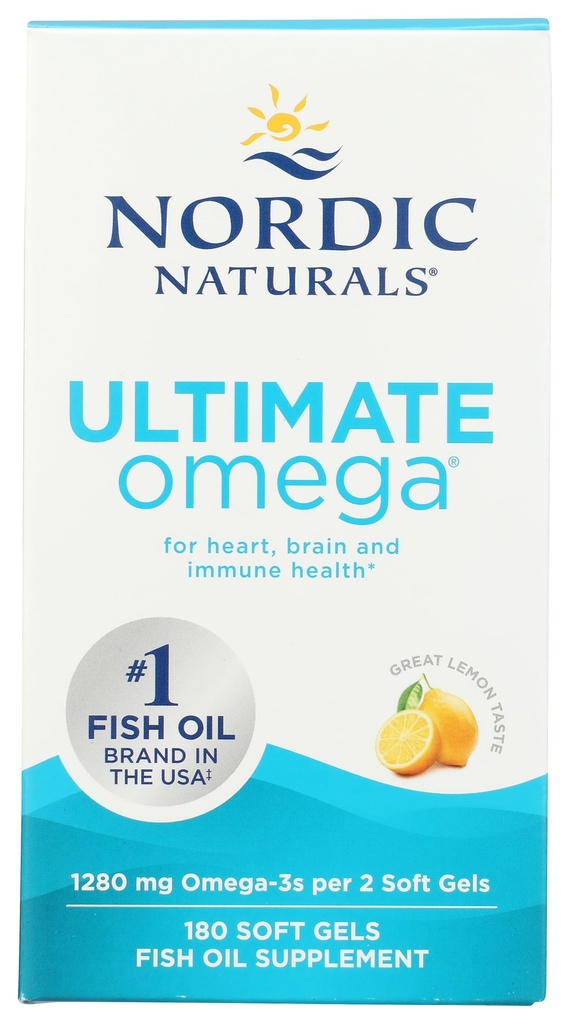 ノルディックナチュラルズ究極のオメガ1280 Mg、180 Ct