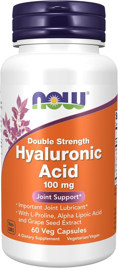 今食糧の 3 つのびん、HYALURONIC の酸 100MG 2X プラス 60 CAPS