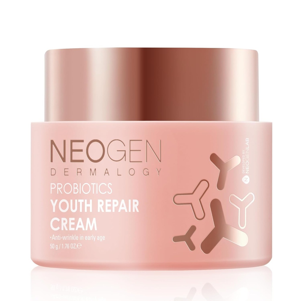[K-Beauty] Neogen Dermalogyのプロバイオティクスの青く修理皮のクリームの顔のローションw/Superprobiotics、コラーゲン及び11のペプチッド皮の修理クリーム1.76のoz
