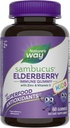 Nature's Way Sambucus Elderberry Immune Gummies for Kids、Immune Support Gummies*、Black Elderberry Extract、ビタミンC、亜鉛、60 Gummies(パッケージ5月Vary)