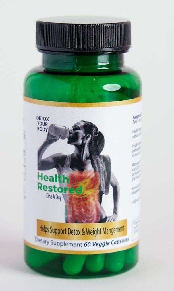 Health Restored Comprehensive Detox & Wellness Support for Men and Women - Premium 100% Clinoptilolite Zeolite Capsules - Supplement Robust Health Support with No Additives