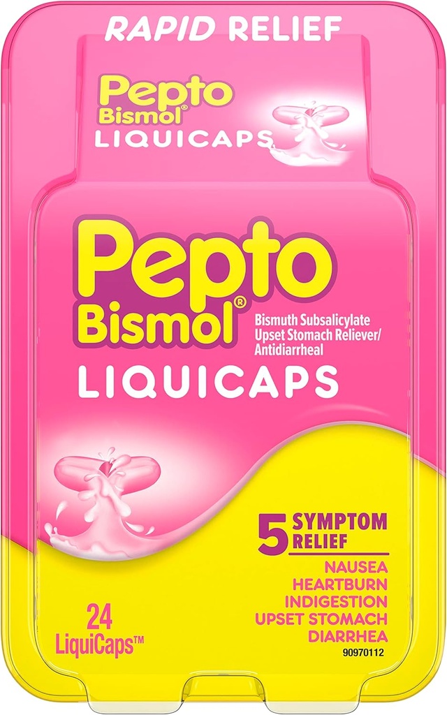Pepto Diarrheaの抗diarrhealのLiquicaps - 24のct