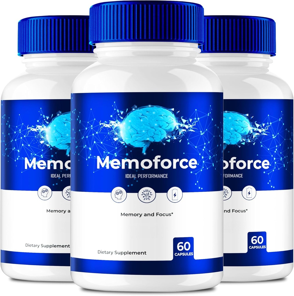 Memoforce Brain、Memoforce Pills、Memoforceのレビュー、Memoforce Supplement、Memoforce Capsules Advanced Formula for Memory & Focus - Max Strengt - Brain Health Support (3パック)