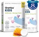 OraTicx Kids Dental Probiotics for Anti-Cavity + Healthy Teeth and Gums, 8 Billion CFU Probiotics for Oral Health, Yogurt Flavor 1-PK