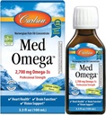 Carlson - Med Omega、2700 mg Omega-3s プロフェッショナルな強み, 心臓, 脳 & ビジョン サポート, ワイルドキャッチ & 持続的に供給, レモンライム, 100 ml