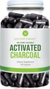 Antler Farms - 100% Pure Coconut Activated Charcoal, 180 Capsules 260mg - Wild Harvested, Virgin Coconut Shell, USP Food Grade, Steam Activated, Ultra Fine