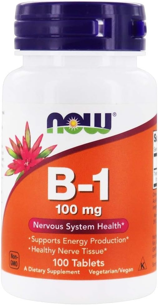 今食糧ビタミンB-1 (チアミン)、100のタブレット/100mg (2のパック)