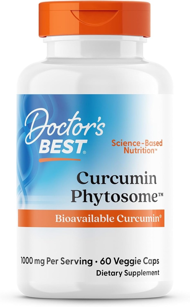 医師 ベスト クルクミン Phytosome、Bioavailable Curcumin、非GMO、グルテンフリー、大豆無料、ビーガン 60 ベジギーキャップ