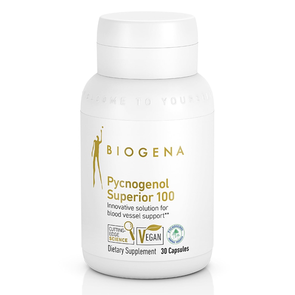 BiogenaのPycnogenol 100のmgの金は優れた特許を取られたフランスのマリタイムのパインの樹皮のエキス(Pinus Pinaster)血循環を支えます