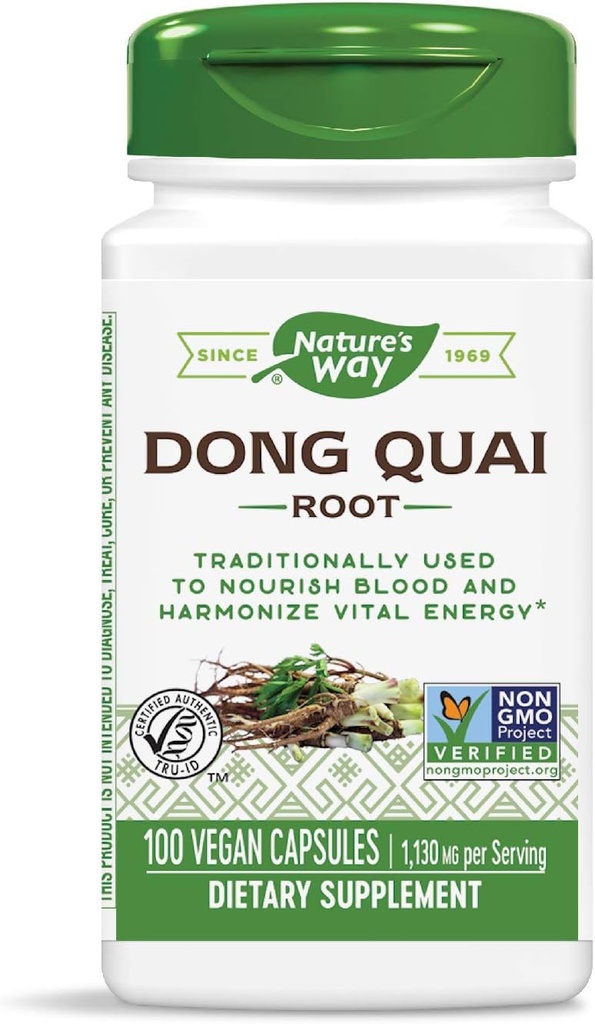 Nature's Way Dong Quai Root、565mg、100カプセル(2パック)