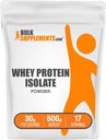 バルクサプリメント.com Whey の蛋白質は粉を隔離します - 風味が悪い乳蛋白質の粉、栄養物の補足-グルテンフリー、サービングごとの 30g (1.1 の lbs) (パッケージ 1)