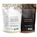 トルバニ植物ベースのプロテインパウダー - USDA認定オーガニック、ビーガン、非GMO、乳製品無料、大豆フリー、グルテンフリー - 2パック20 各サービング(チョコレート&バニラ)