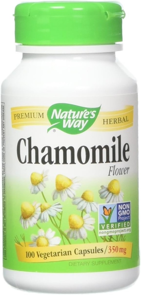 Nature's Way Chamomile 花、カプセル、100 カウント(パッケージ 2)