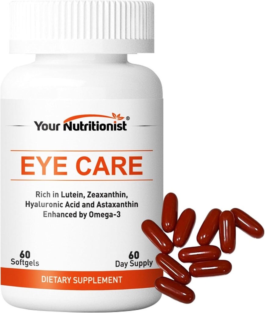 目の心配のSoftgels、ルテイン、ゼアキサンチン、アスタキサンチン、Hyaluronic酸、オメガ3 (EPA、DHA)、亜鉛、銅、ビタミンC及びEの60の計算- 60の日の供給