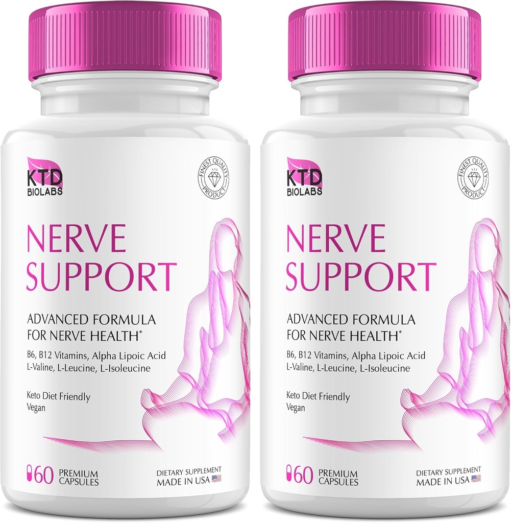 Neuropathy 828mg、高度のNerveサポート補足のための2つのNerveのSaviorのパックは健康なフィート、アルファLipoicの酸、ビタミンD、B6、B12-60カプセルが付いている最もよいRegenのために更新します