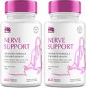 Neuropathy 828mg、高度のNerveサポート補足のための2つのNerveのSaviorのパックは健康なフィート、アルファLipoicの酸、ビタミンD、B6、B12-60カプセルが付いている最もよいRegenのために更新します
