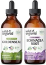 ワイルド&オーガニックゴールデンシールのチンチュール4 fl oz&Echinacea Tincture 4 fl oz