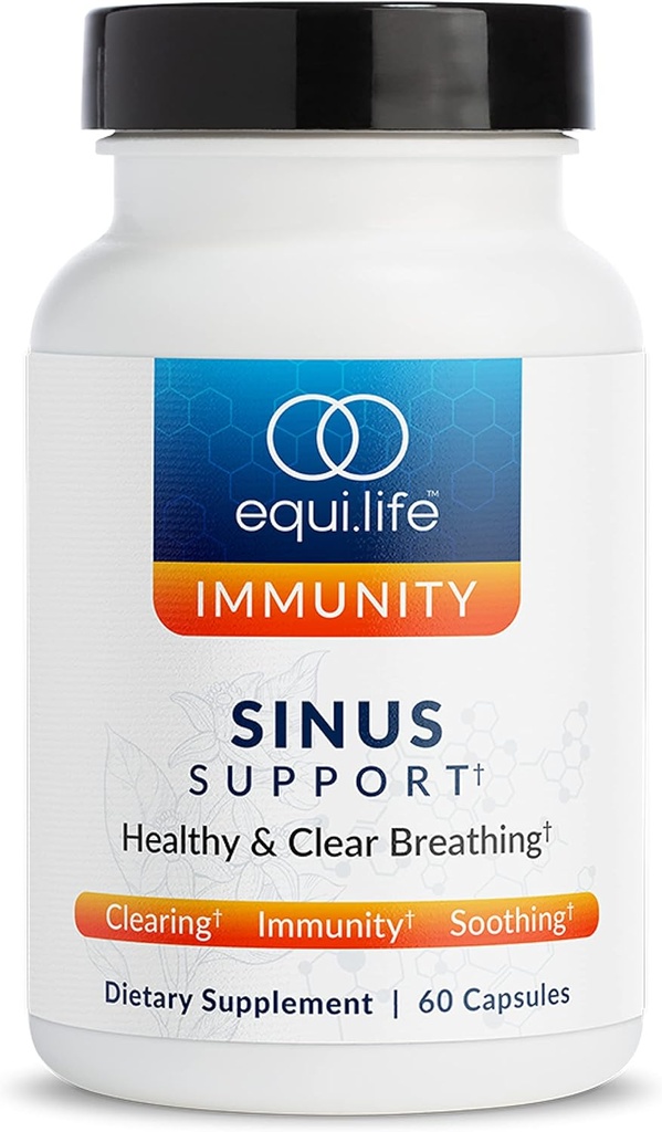Equilife Sinusは、Berberine、NAC、Licorice Root、およびAntioxidantの豊富な草のブレンド、植物によって基づく方式の季節的なバランス、グルテンフリー、大豆及び酪農場放します20のサービングを支えます