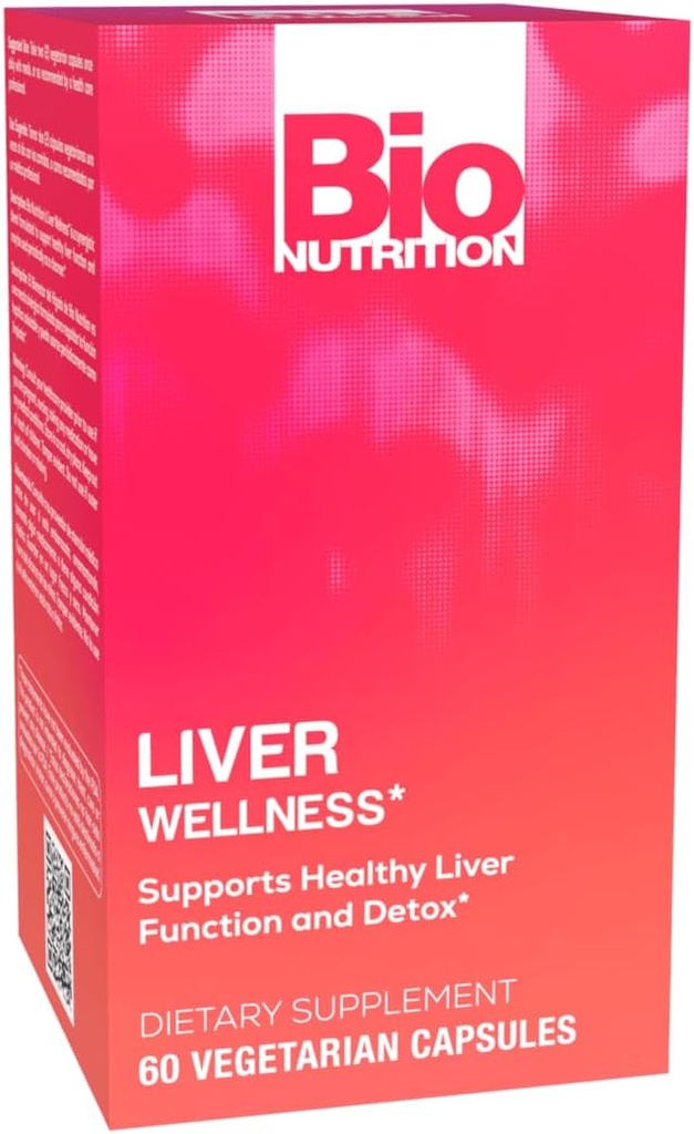 Bio Nutrition Liver Wellness 60 Vegetarian Capsules | Supports Healthy Liver Fuction | Detoxification Support | Milk Thistle 500 mg | Digestive Health | Improved Energy Levels