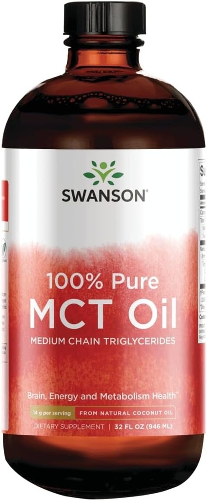 Swanson 100%の純粋なMctオイル32のflのOunce (946のml)液体