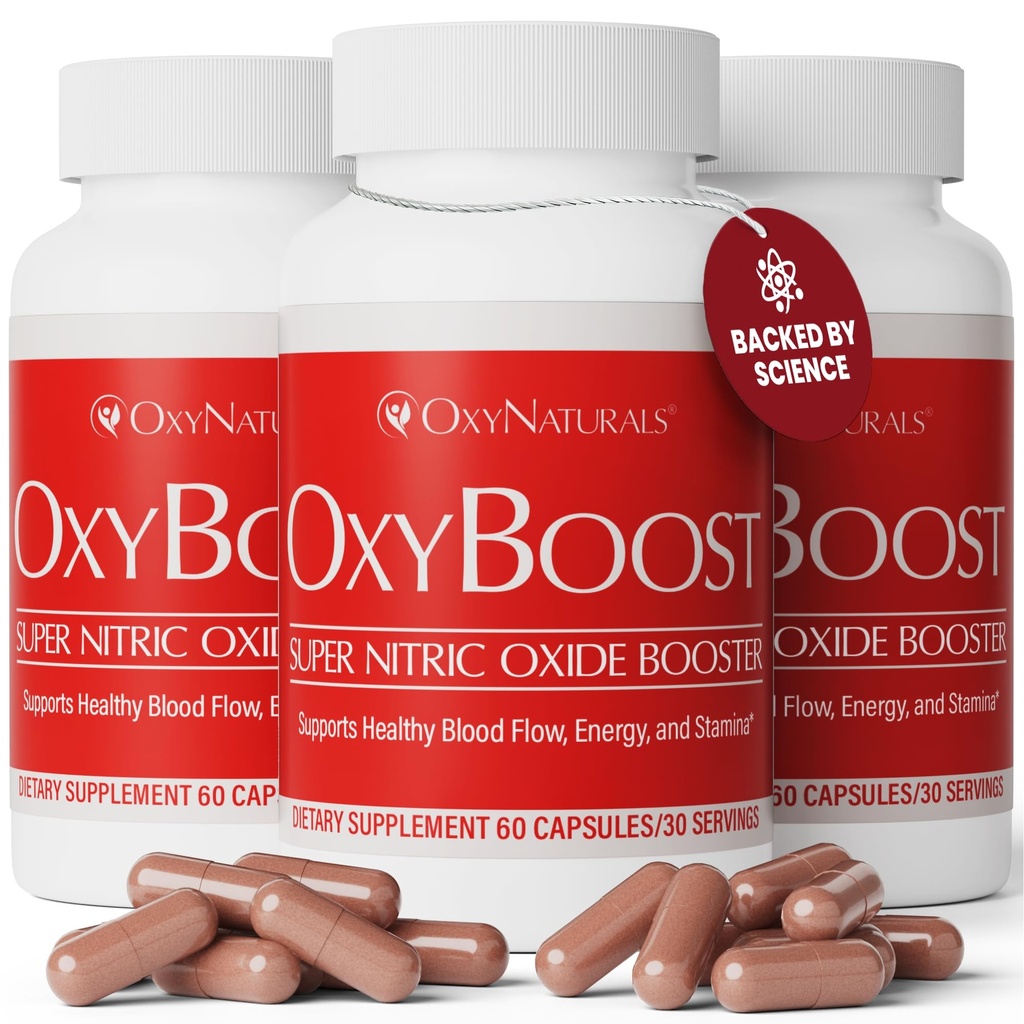 男性と女性のためのOxyBoost Nitric Oxideの補足 - サポート循環、中心の健康、エネルギー、精神的な明快さ及び血の流れ - Vinitroxの自然な方式- 180のカプセル(パッケージ3)