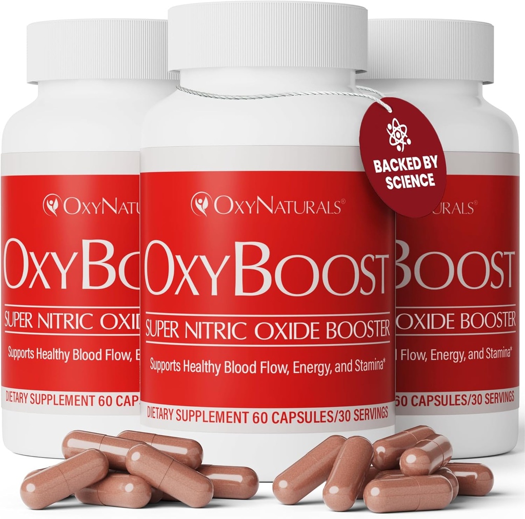 男性と女性のためのOxyBoost Nitric Oxideの補足 - サポート循環、中心の健康、エネルギー、精神的な明快さ及び血の流れ - Vinitroxの自然な方式- 180のカプセル(パッケージ3)