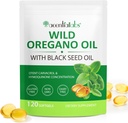 Oregano Softgelsのオイル、120の計算のオレガノオイルの補足のカプセル、黒い種のオイル200mgのOreganoの1 6000mgオイルの2、有機オレガノオイルのエキス、非GMOのグルテンフリー