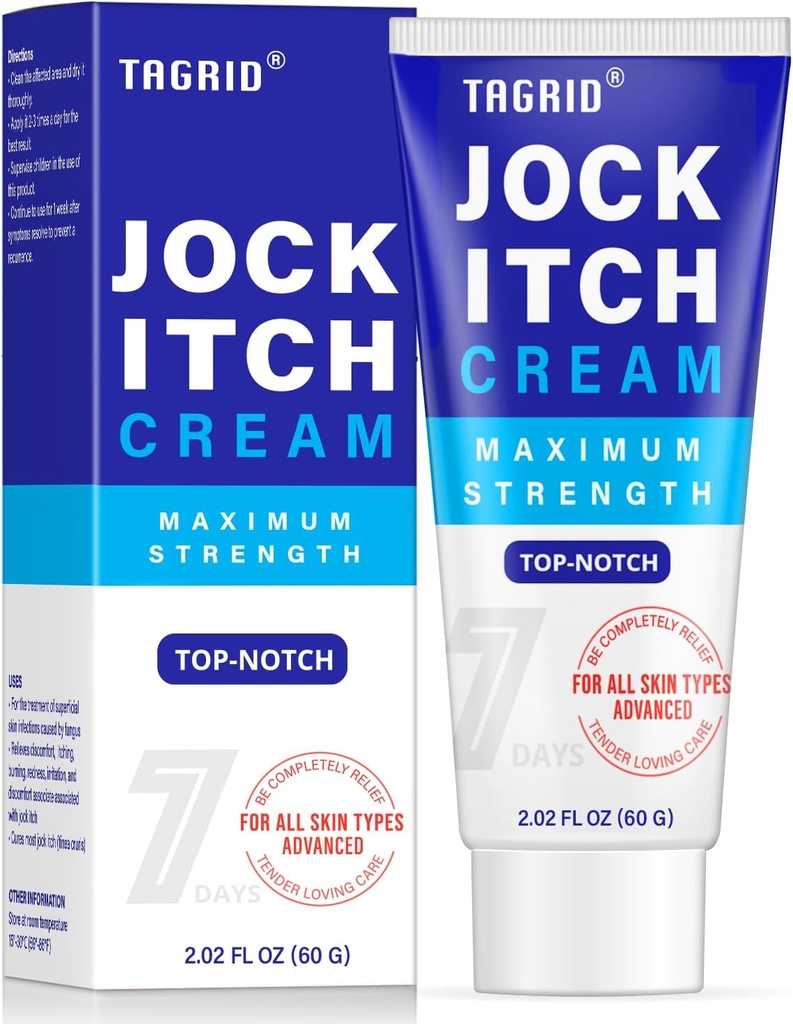 TAGRID Jock Itch Cream、Jock Itch、Jock Itch Cream Extra Strength for Men & Women、Itchy Balls Cream、Yeast Infection Treatment for Men & Women、Itch Cream - 強力で高速 - 60g