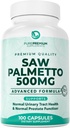 PurePremiumは、男性/女性のためのPalmetto 500mg - 最大強度はPalmetto抽出物を見ました | パウダーカプセルサプリメント - サポートUrmalinary Tract、前立腺の健康/髪 - 3ヶ月の供給 - 100 タブレット