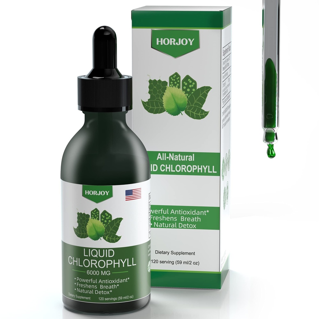 Chlorophyllの液体の低下- 100%の自然なエネルギー ブースターおよび免疫サポート-内部消臭剤および解毒-高度の病気の軽減-速い吸収、ビーガン及び非GMO - 120のサービング(パッケージ1)
